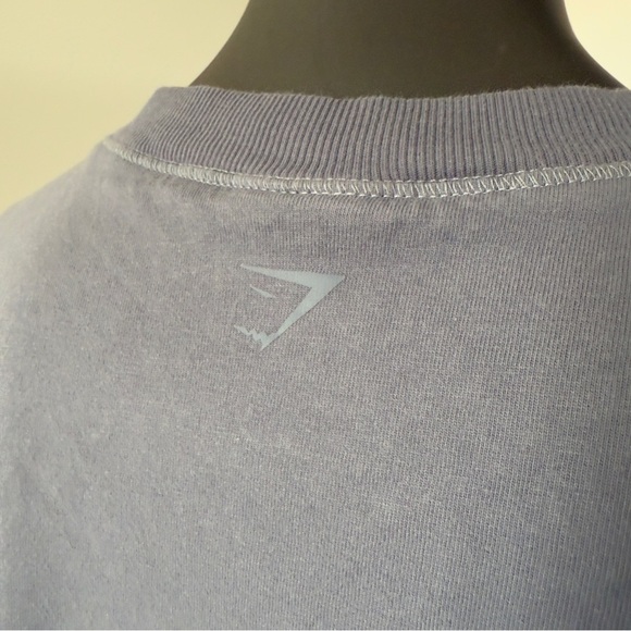 ☁️ Gymshark Cropped Tee in Slate Blue – Size S - Picture 5 of 10